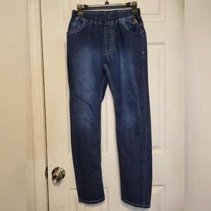 Chopper Club Boys Blue Jeans Elastic Waist Size 10 ( 40) 26x29